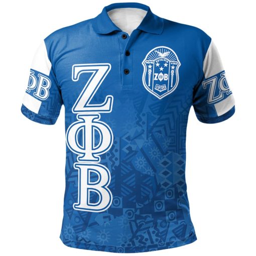 Zeta Phi Beta Sorority Black Roots 3D Polo Shirt