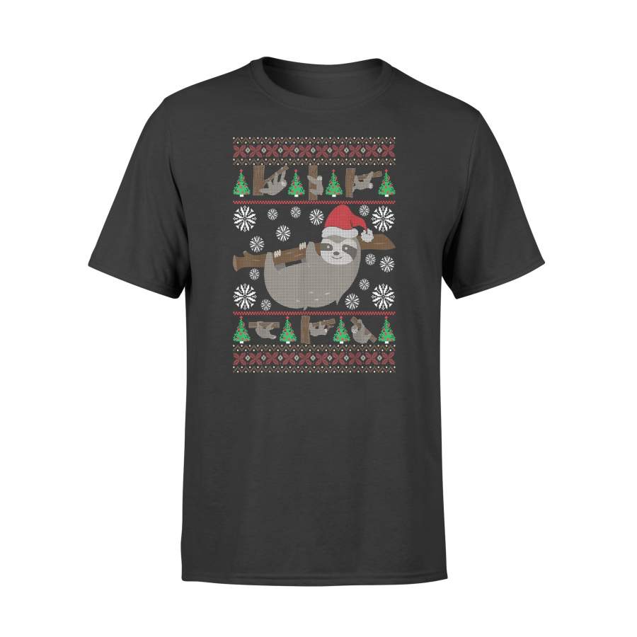 Sloth Ugly Christmas Funny Holiday T-Shirt – Standard T-shirt