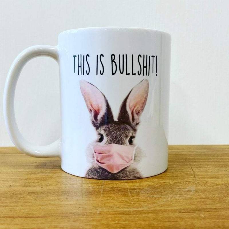 This Is Bullshit Bunny Coffee Mug