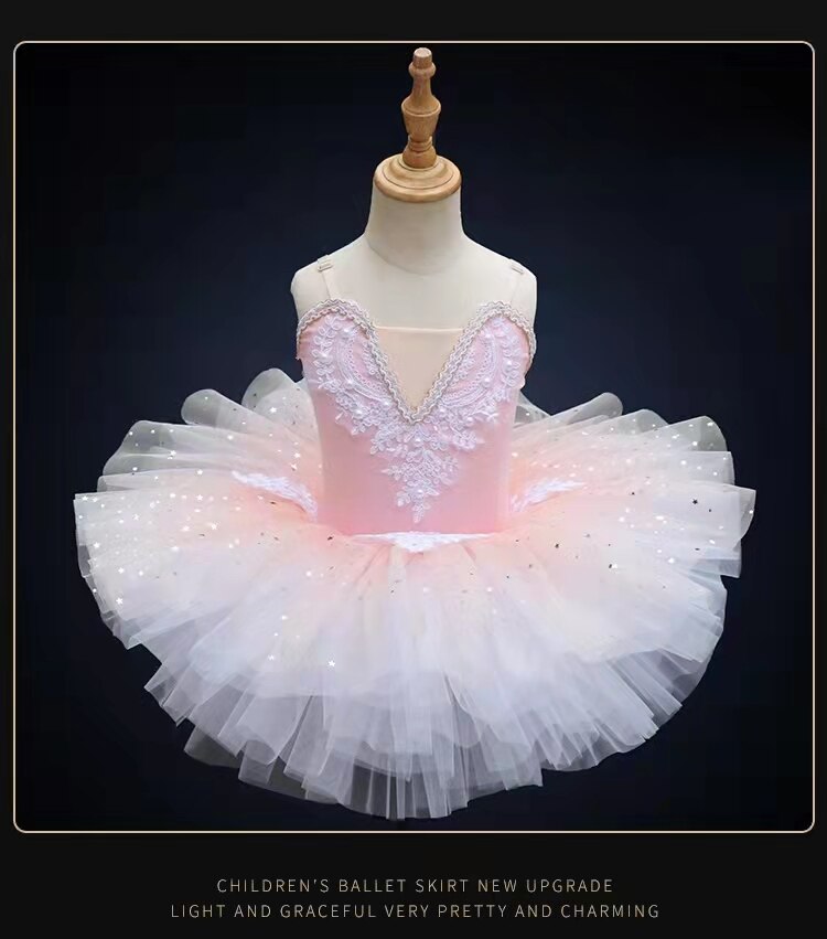 2022 New Professional Ballet Tutu Adults Child Flower Ballet Dress For Girls Kids Leotard Ballerina Dress Women Dance Wear alx