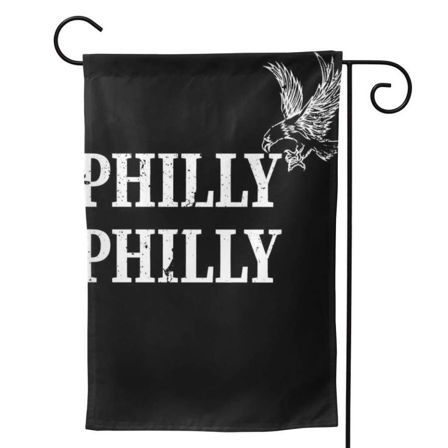 2 Pcs Garden Flag Philly Philly Logo Horizontal Poster 12.5″x18″ -Mothers Day, Birthday Gifts for Mom, Dad, Wife, Husband, Daughters, Grandma, Friends