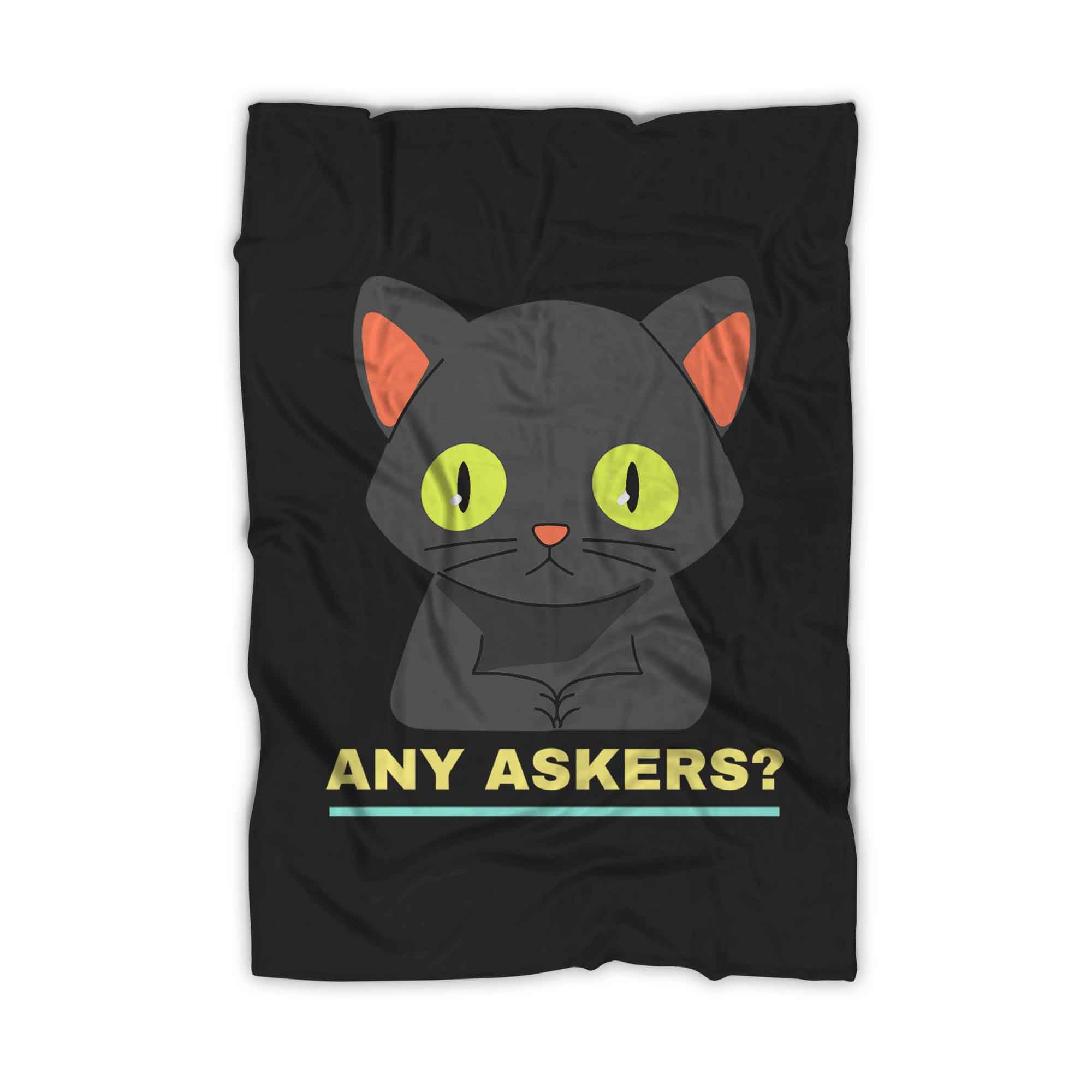 Any Askers Cat Kitten Meouw Overcome Blanket