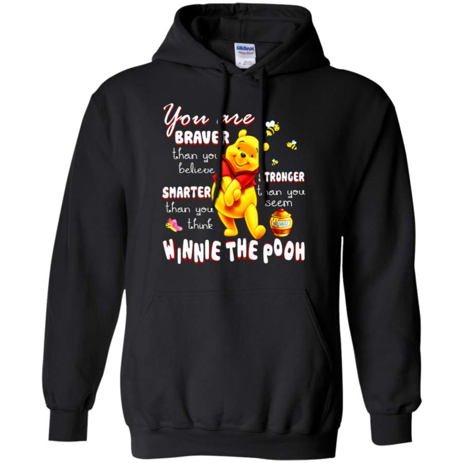 AGR You Are Braver Stronger Smarter Winnie The Pooh Hoodie