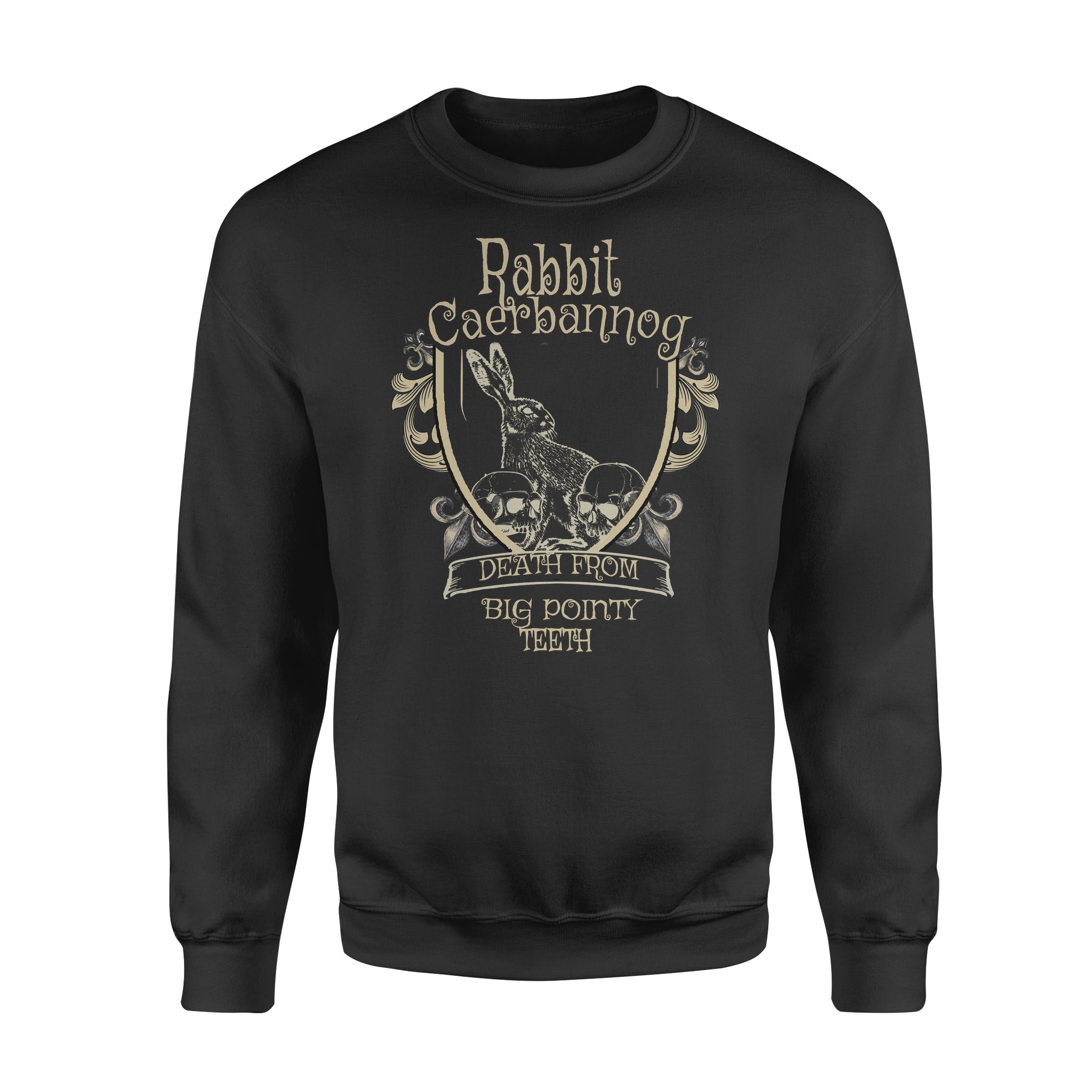 Rabbit Caebannog Death From Big Pointy Teeth – Standard Crew Neck Sweatshirt