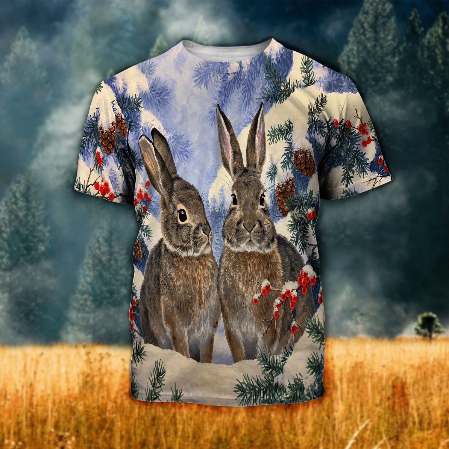 Rabbit Ver04 Tthj170721Nvm Unisex 3D T-Shirt All Over Print