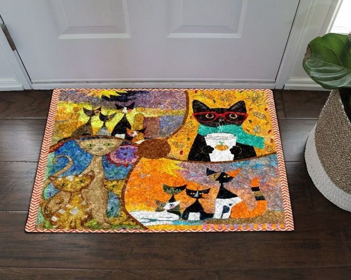 Apayprints – Cats Art 3D All Over Printed Doormat