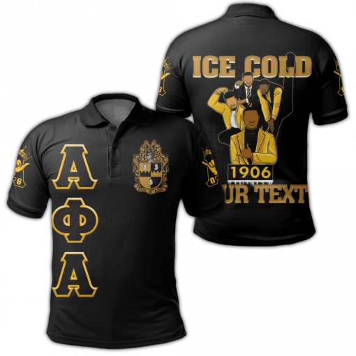 Alpha Phi Alpha 1906 Ice Cold Brotherhood Personalized Polo Shirt