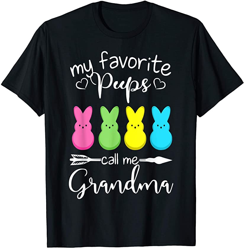 Peeps Bunny My Favorite Peeps Call Me Easter Bunny Costume T-Shirt