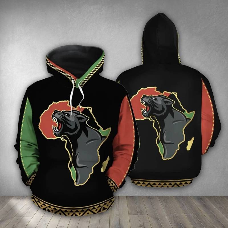 African – Panther Africa All Over Print Hoodies