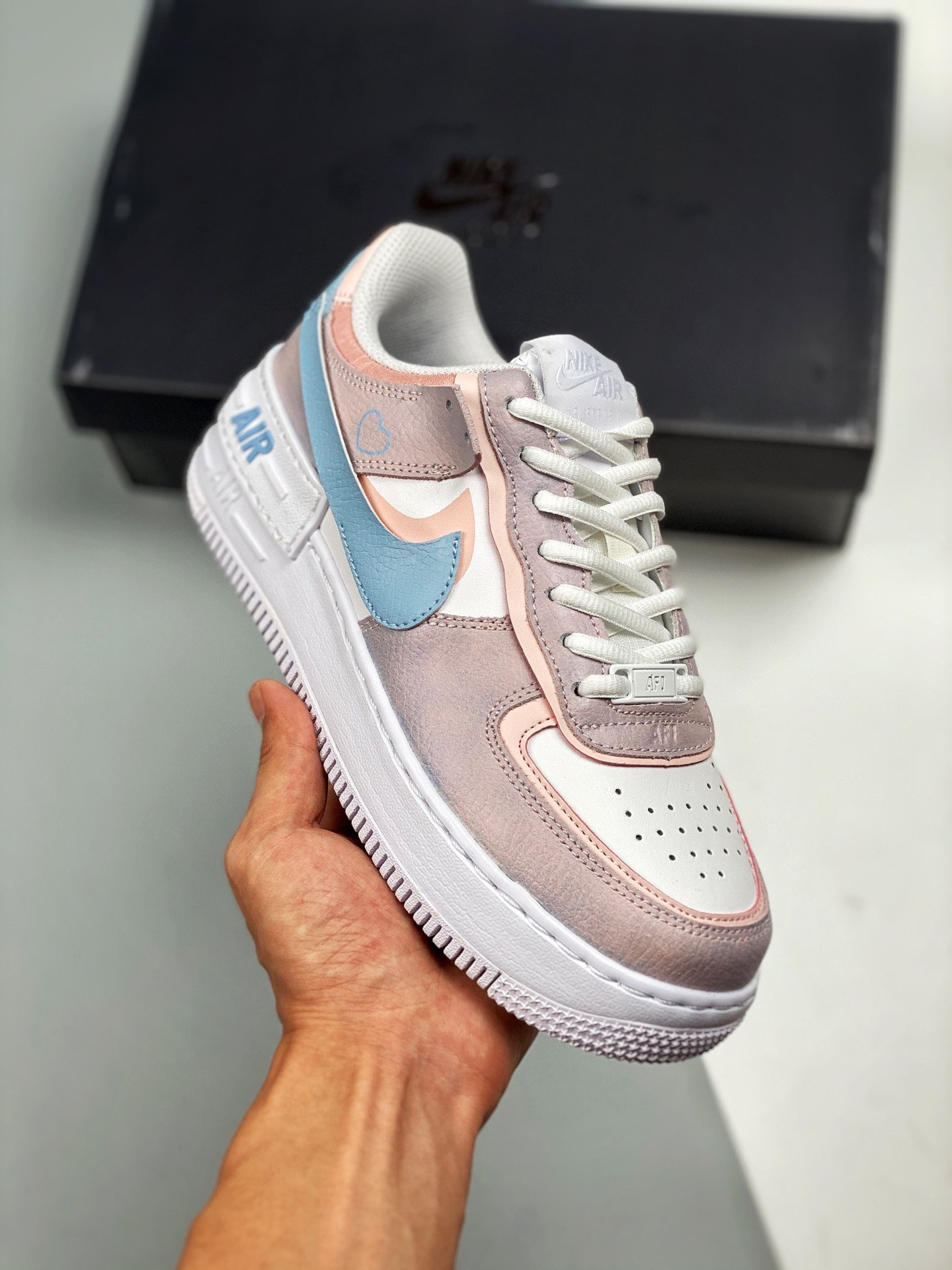 Nike Air Force 1 Shadow White Pink Grey 5340004