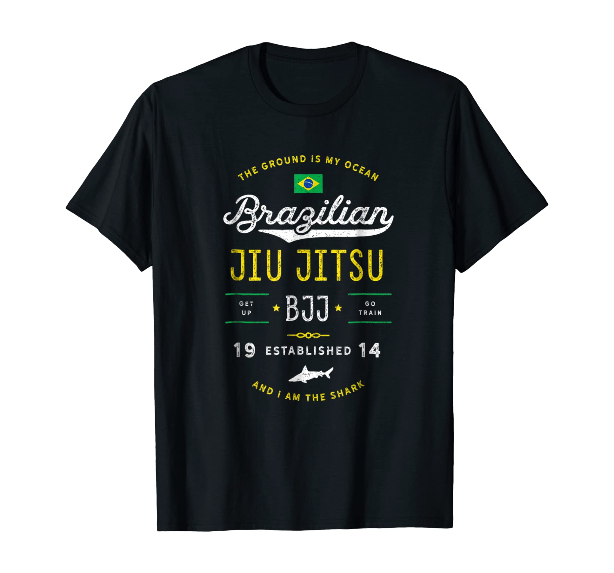 Ocean Shark Jiu Jitsu Shirt for BJJ, Jujitsu Gift