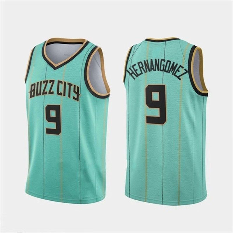 Charlotte Hornets Willy Hernangomez #41 NBA 2020 City Brandedition Turquoise Jersey