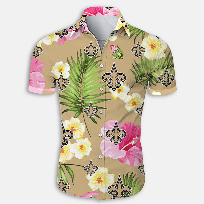 New Orleans Saints Summer Floral Shirt