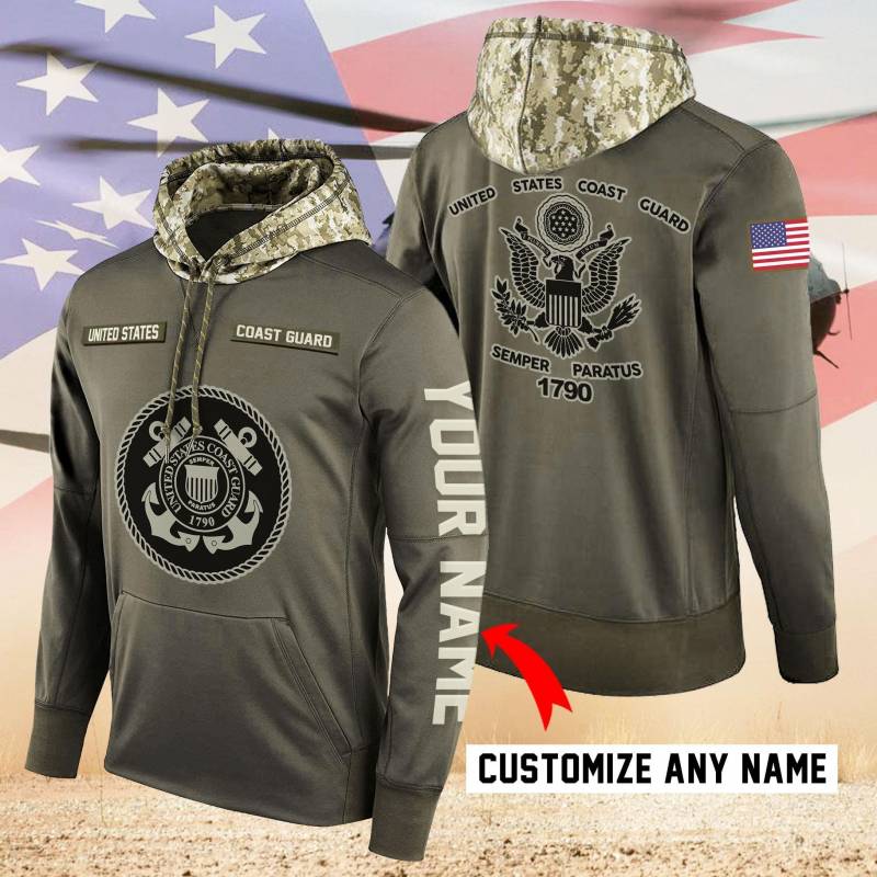 United States Coast Guard Pullover Hoodie Customize DZTIEN