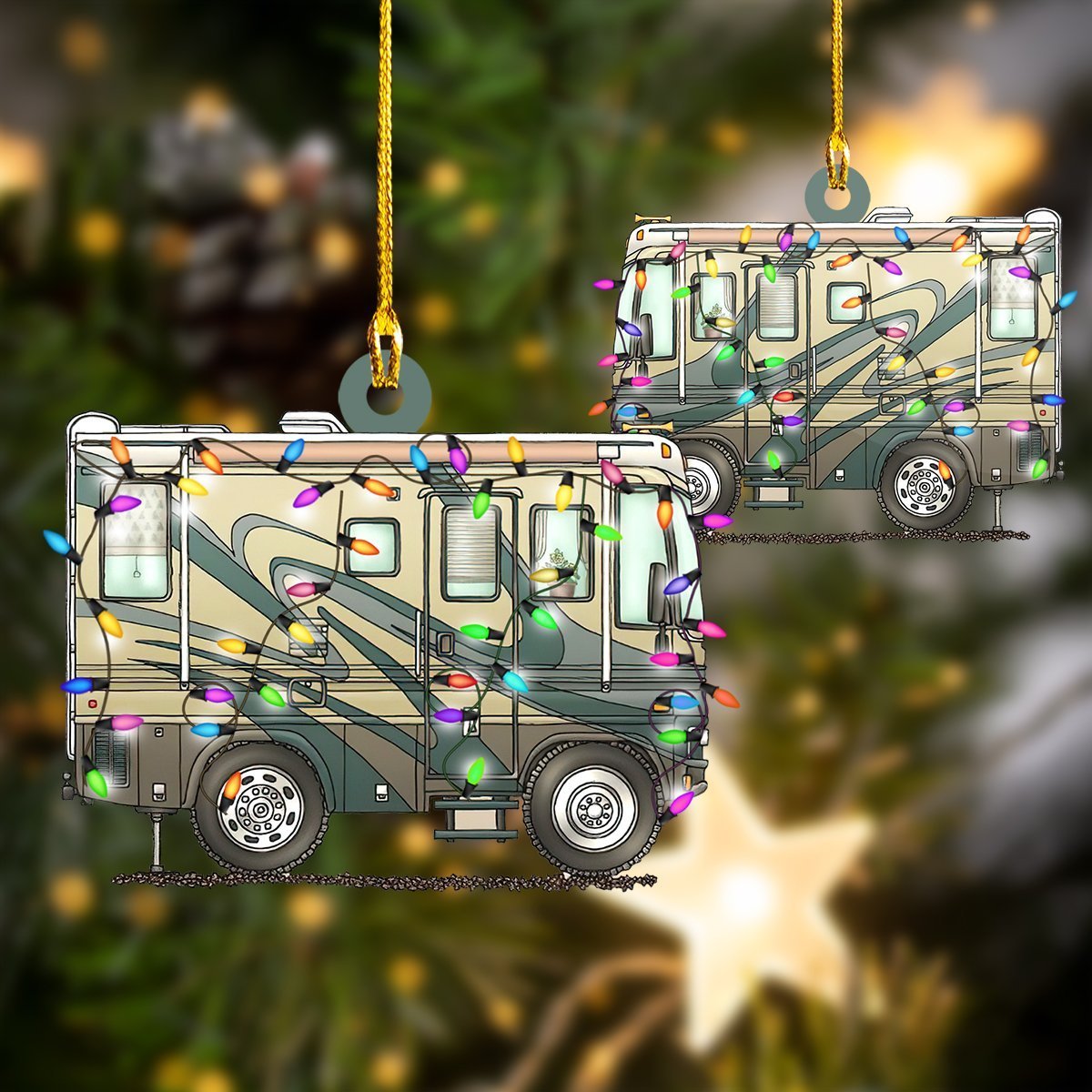 Rd Hkm Motorhome Class A – Shaped Ornament