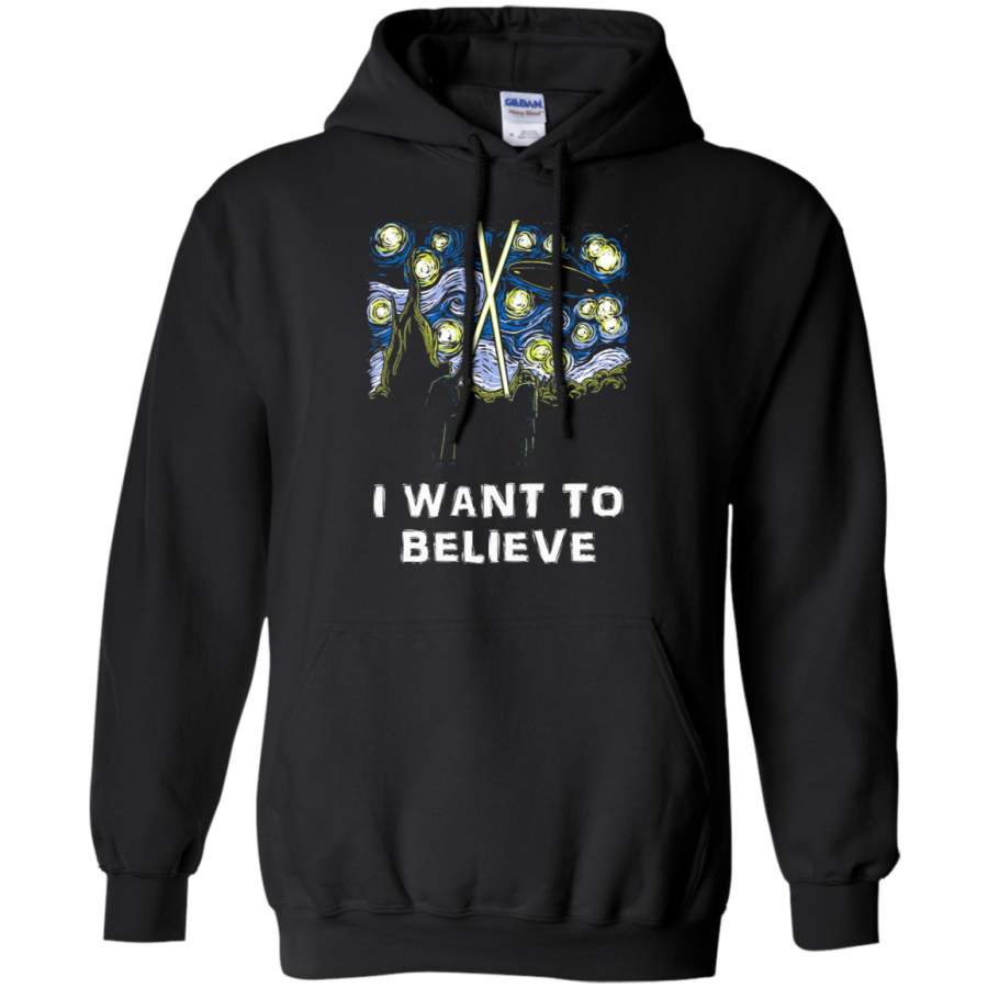 AGR I Want To Believe The X-Files Starry Night Hoodie