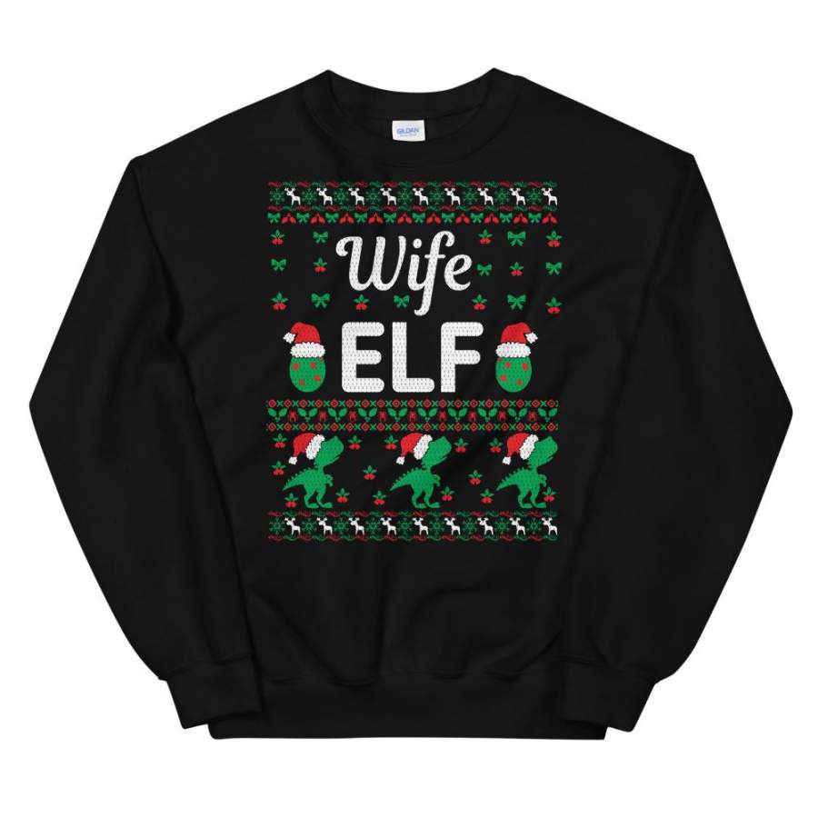 Wife Elf Christmas Ugly Sweater Party Unisex Sweatshirt