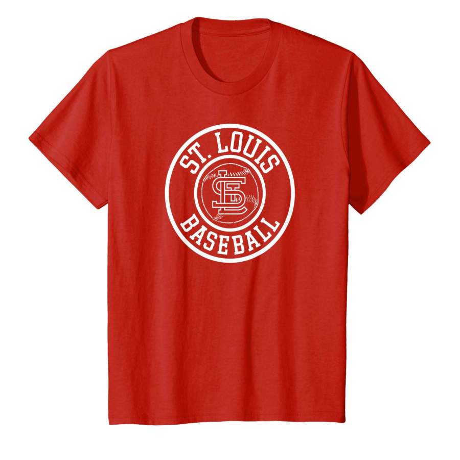 Vintage St. Louis Baseball Missouri Cardinal Badge Gift T-Shirt – Supplar Store