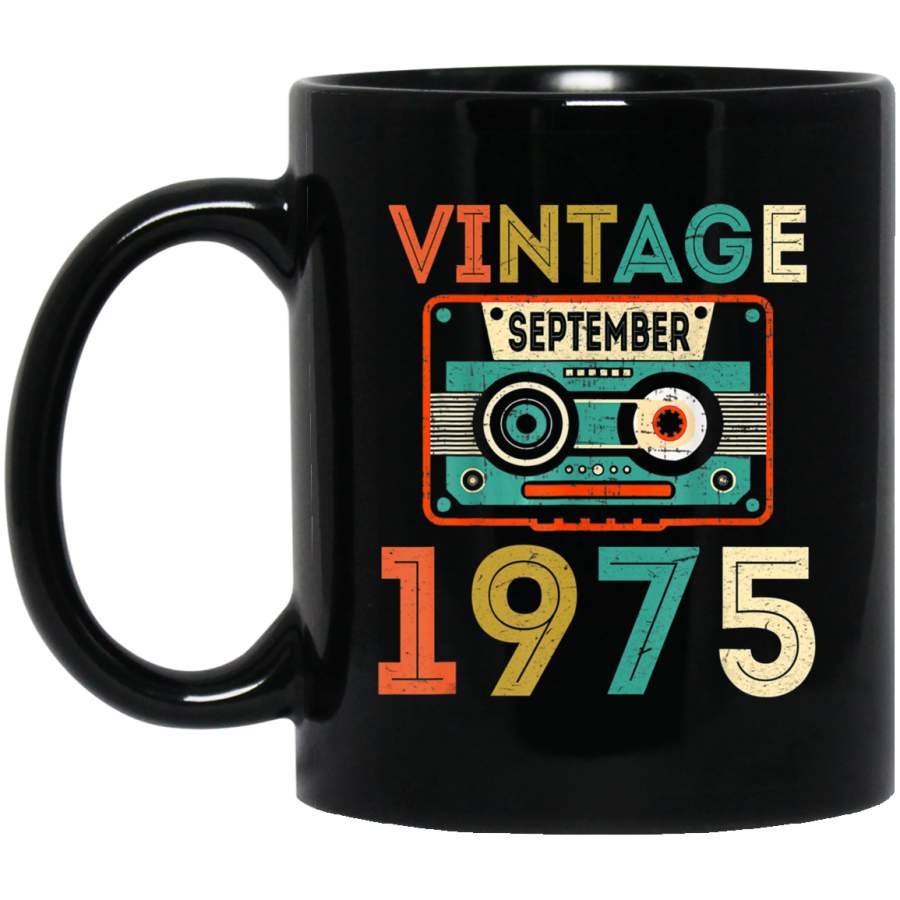 Vintage September 1975 44th Birthday Gift 44 Years Old Coffee Mug