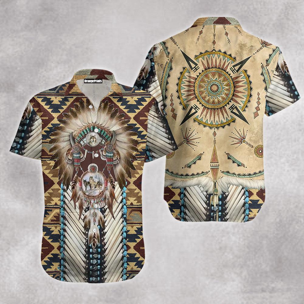 Native Pattern Hawaii Shirt For Men Women Ha27364