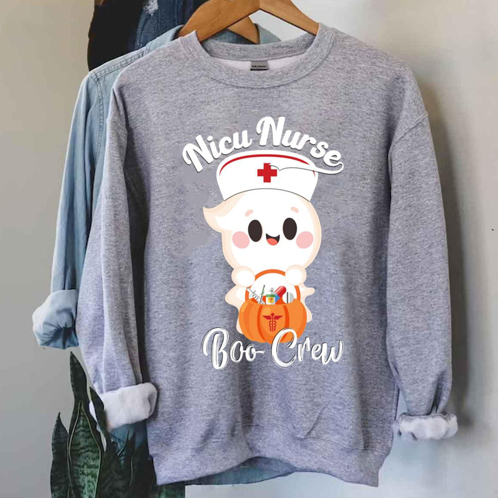 Funny Halloween Nurse Party Sweatshirt All Over Print Sweatshirt For Women Sweatshirt For Men