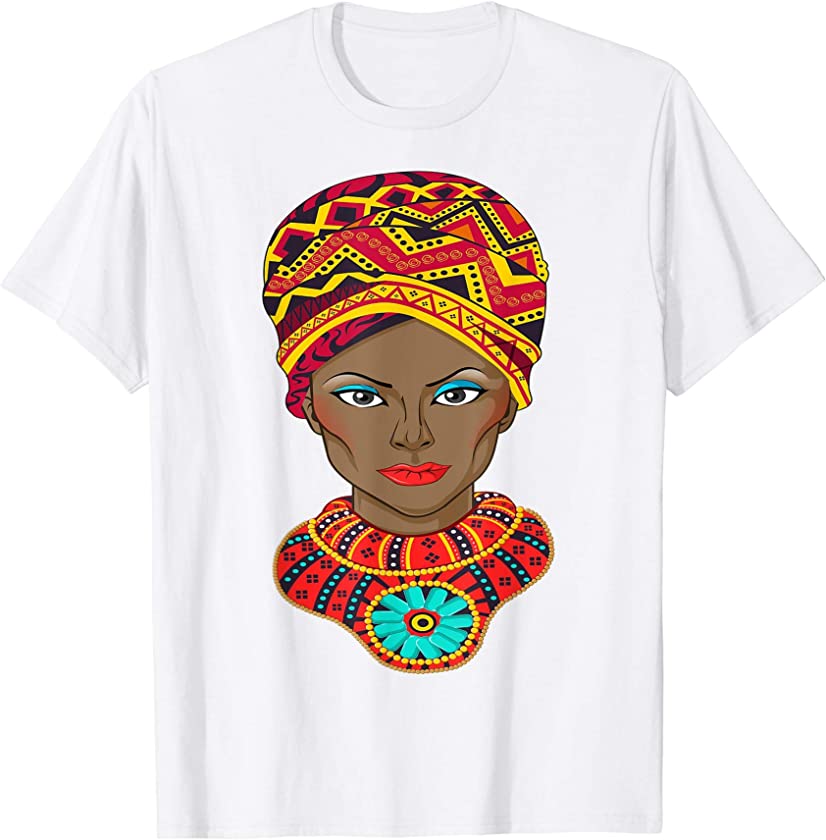 Black History Women Afro Natural Black Power Queen Vintage T-Shirt