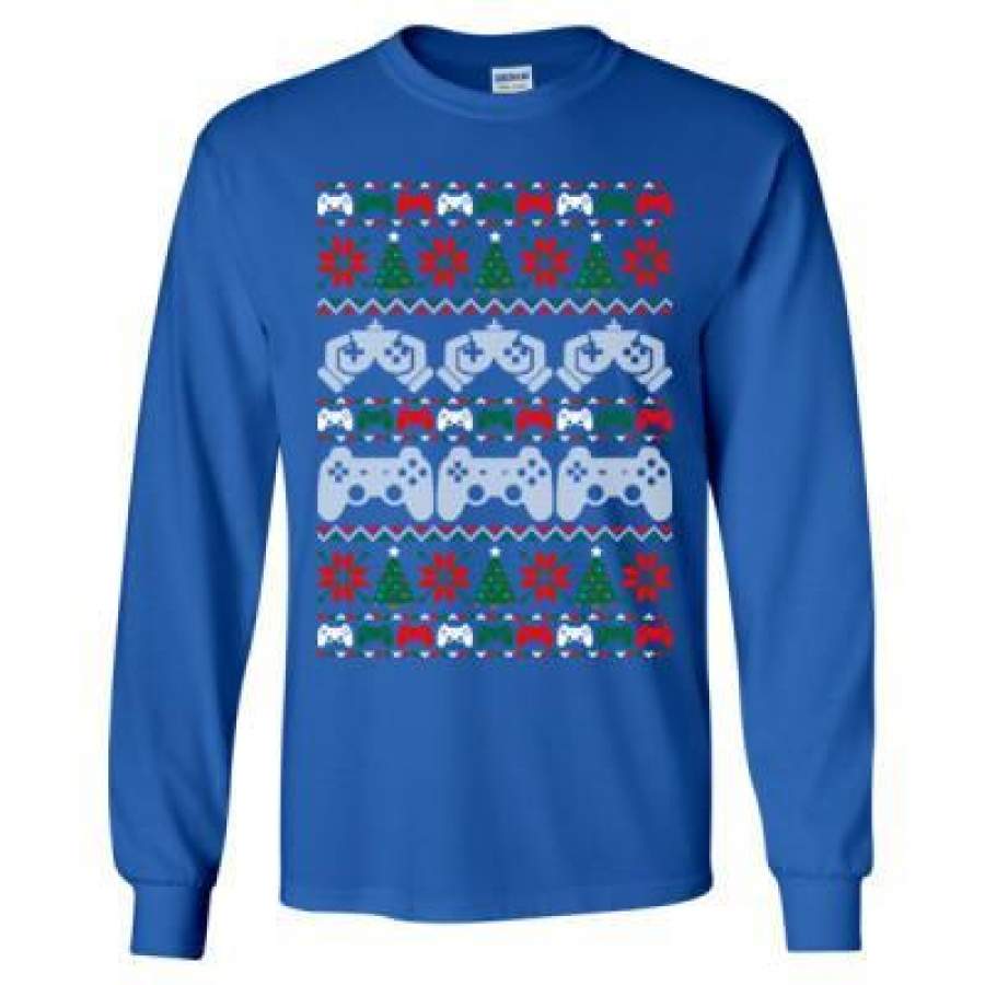 AGR Gamer Christmas Ugly Sweater – Long Sleeve T-Shirt