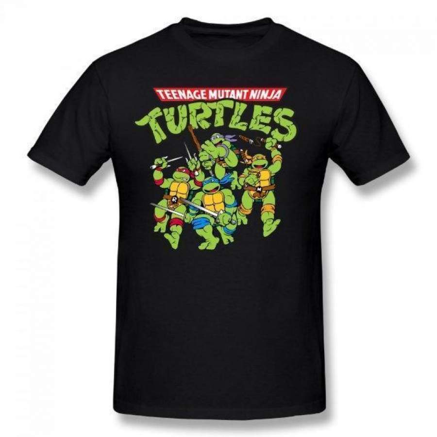 YPS Teenage Mutant Ninja Turtles Summer Basic Casual Short Cotton T-Shirt(Regular and Big and Tall Sizes Included)