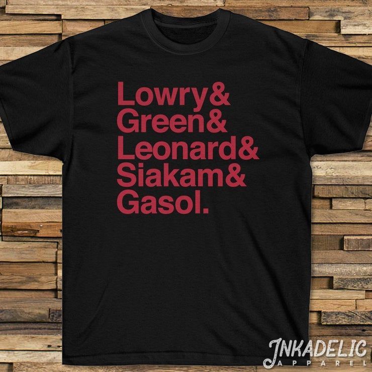 2019 Raptors Starting Lineup Fan Shirt