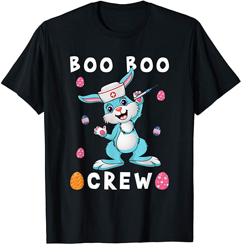 Boo Boo Crew Bunny Nurse Nursing Easter Day T-Shirt