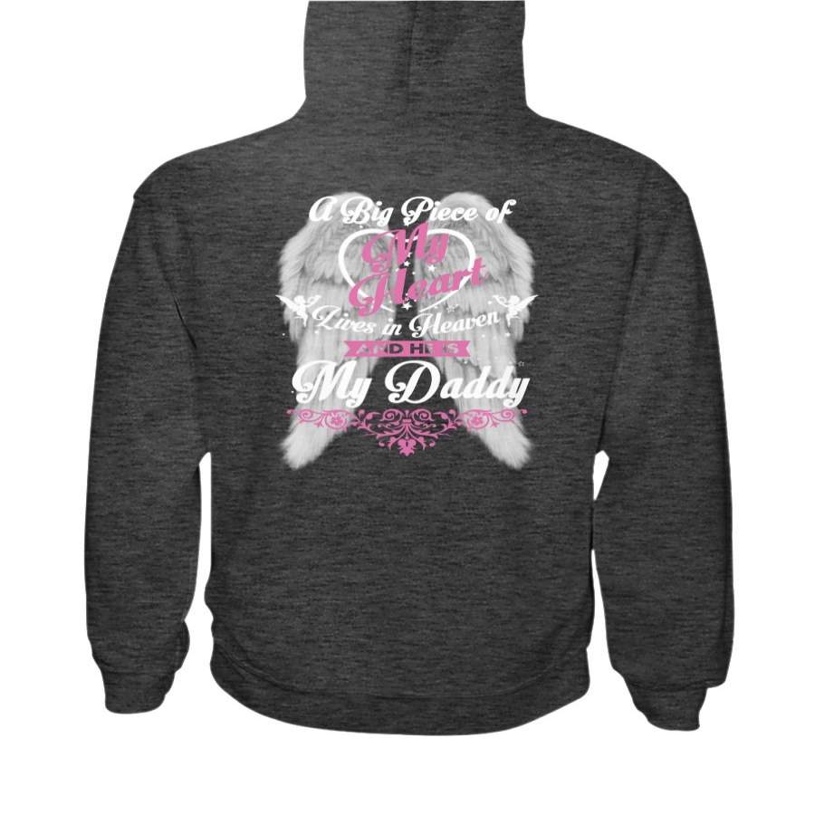 For my Daddy lives in heaven my Daddy guardian angel shirt