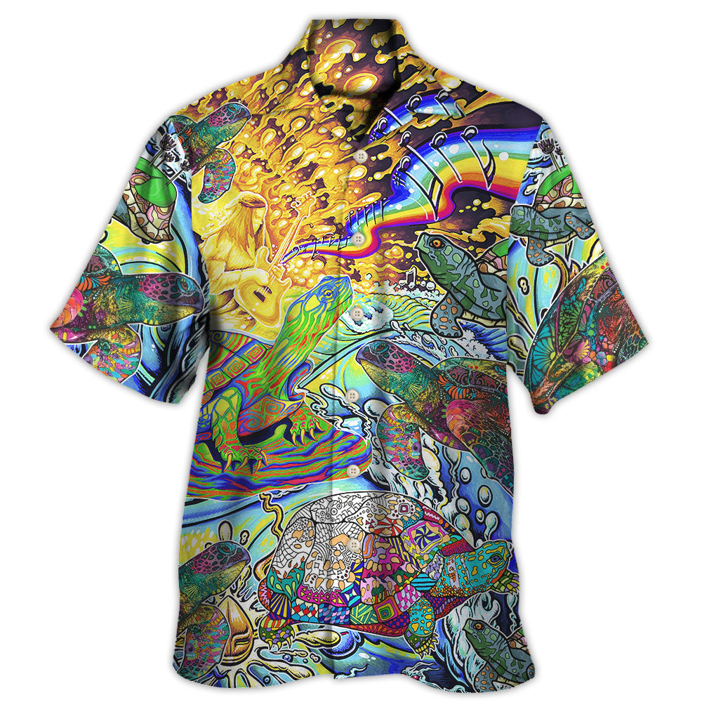 Hippie Turtle Colorful Art Peace Hawaii Shirt Ha111432