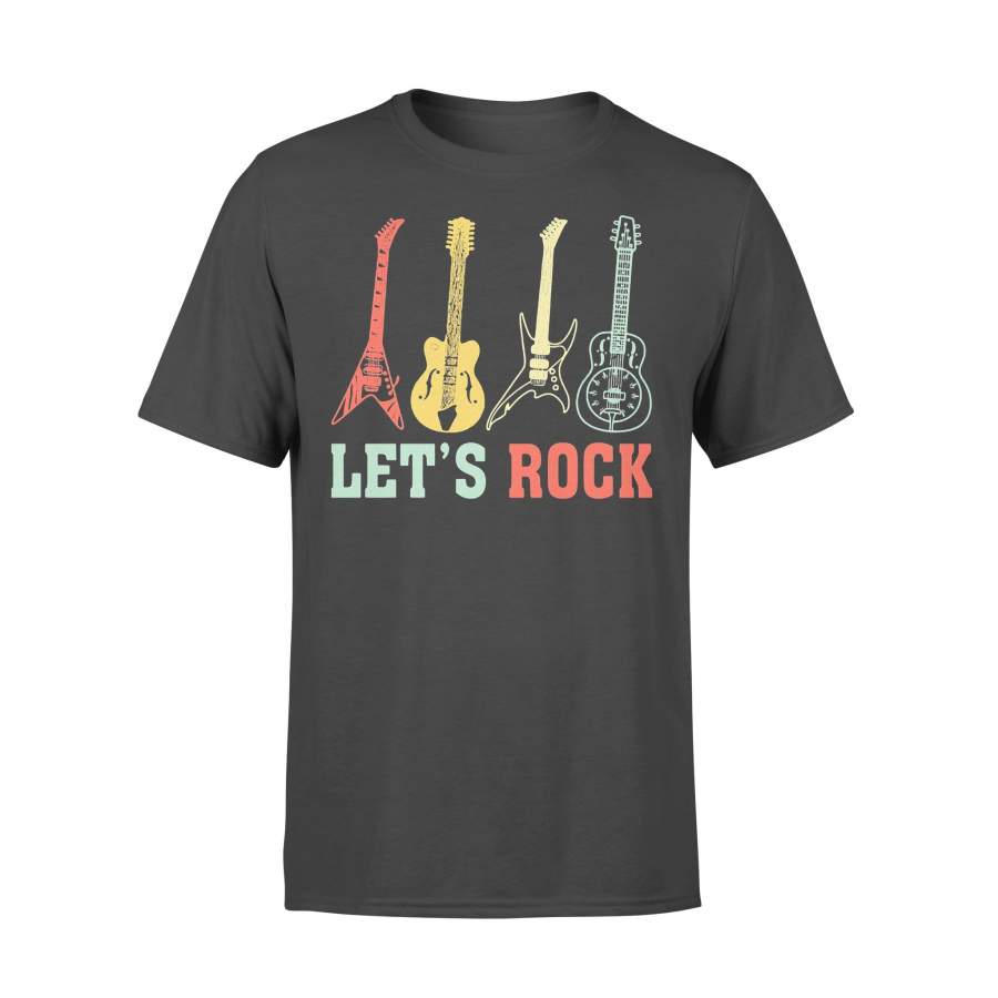 Guitar Let’s Rock Vintage T-shirt