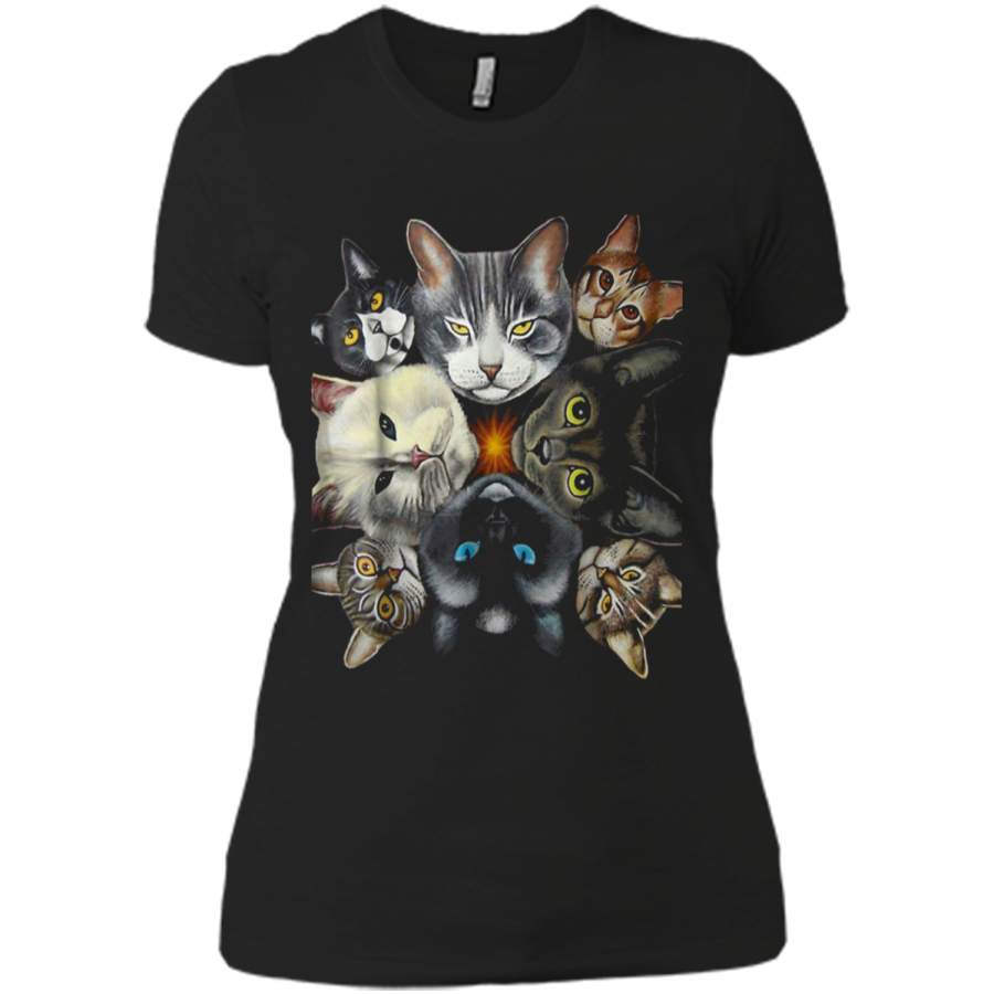 Warrior Cat Funny Cat Lover  I Love Kittens Gift Next Level Ladies Boyfriend Tee