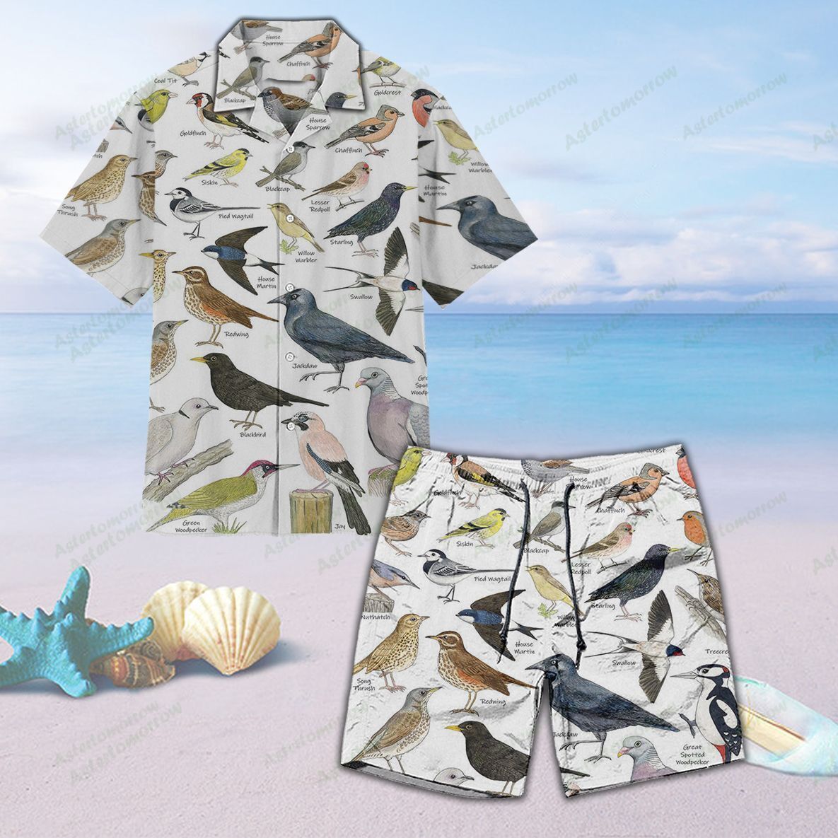 Birds Unisex Hawaiian Shirt Beach Birdwatching Hawaiian Ha90837