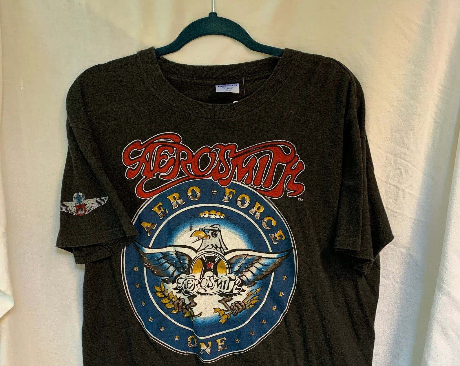 Aerosmith T-Shirt / Aero-Force One Tour Shirt 1986 / 80S Band T Shirt ...