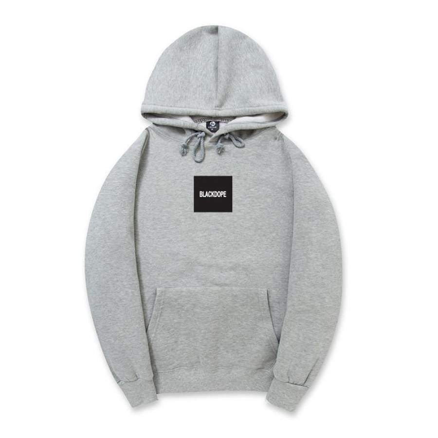 Autumn Winter Hip Hop Fashion Streetwear Skateboard Boy Justin Bieber Kanye West Hoodie Men Blackdope Black Dope Brand Print Letter Cotton Gray Hoodie