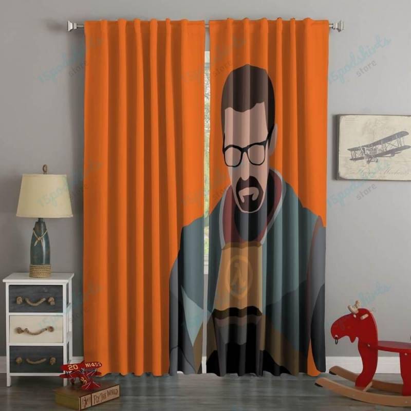 3D Printed Half-Life Style Custom Living Room Curtains