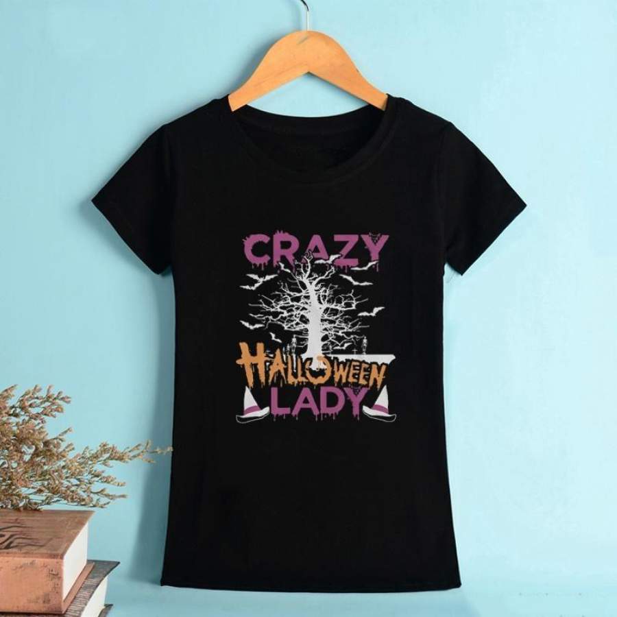 Crazy Halloween - Halloween T-Shirt Halloween Shirt Funny Halloween Halloween Shirt Designed By LightMyShirt