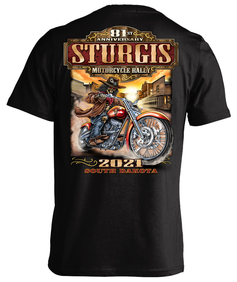 2021 Sturgis Motorcycle Rally Wild Bill 81St Anniversary T-Shirt