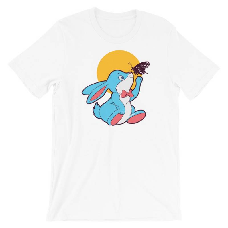 Rabbit with Butterfly Unisex T-Shirt