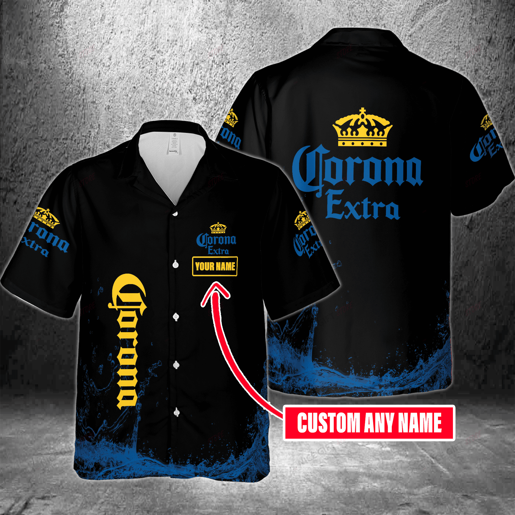 Corona Extra Custom Name Hawaiian Shirt 3Hs-P1K8