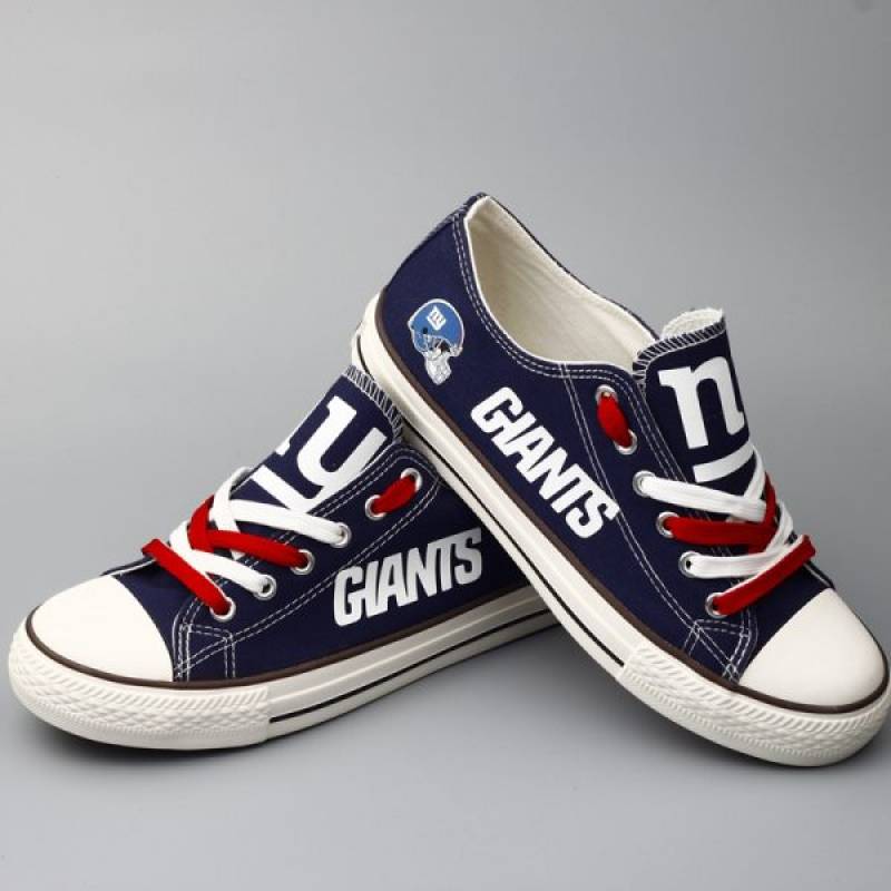 New York Giants Canvas Shoes, Giants Sneakers, Tennis Shoes T-D804L