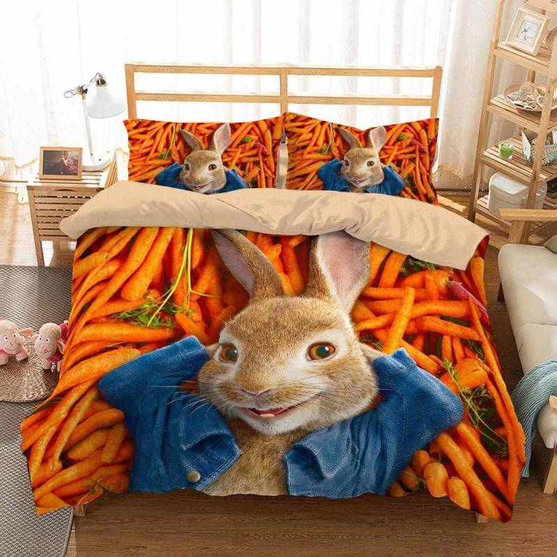 3D Customize Peter Rabbit Bedding Set Duvet Cover Set Bedroom Set Bedlinen 1