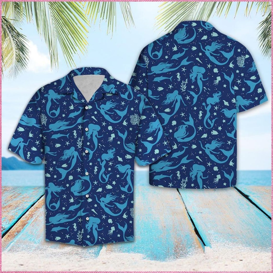 Awesome Mermaid Hawaii Shirt Made In Summer Beach Shirts Ha86644