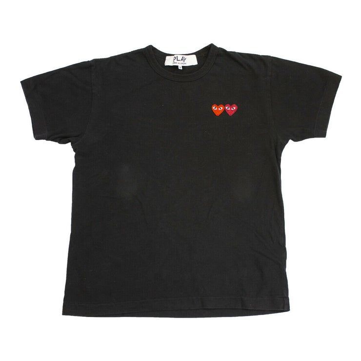 Play Comme Des Gar Ons Double Heart Shirt