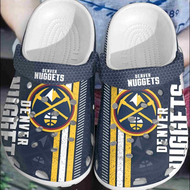 Denver Nuggets Basketball Club Crocband Shoes Crocs Comfortable Clogs For Men Women