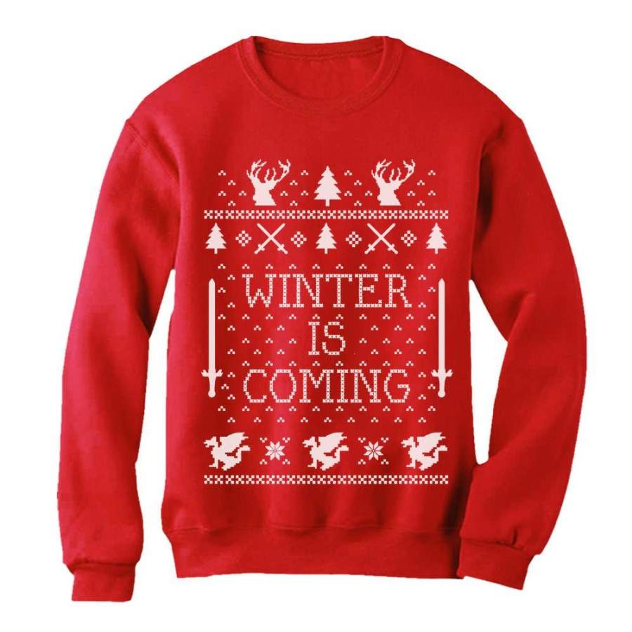 Winter Is Coming Ugly Christmas Sweater Funny Sweatshirt