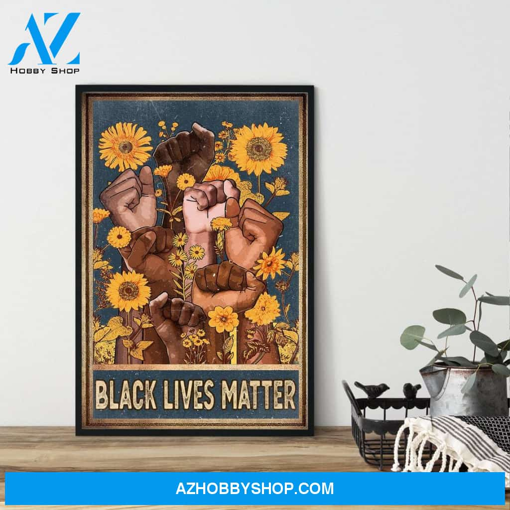 Black Lives Matter Poster, Black History Month Canvas And Poster