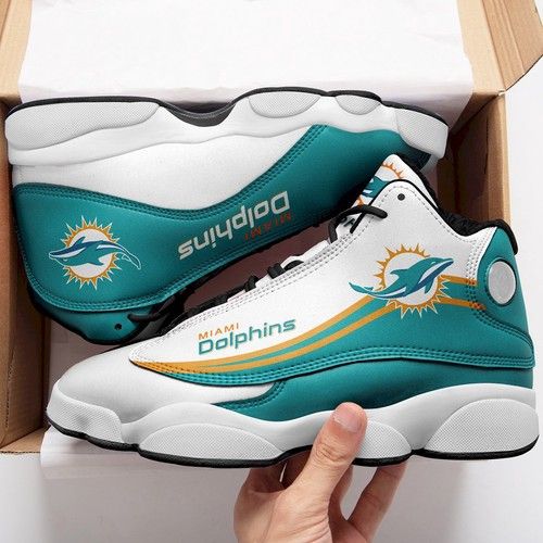 Miami Dolphins Jd13 Sneakers Jordan 13 Running Shoes For Men Women Sports Teams